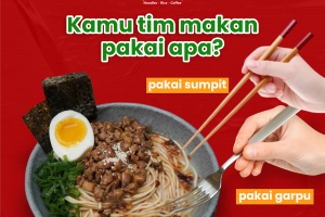 Tim Makan Ramen Pakai Sumpit atau Pake Garpu?